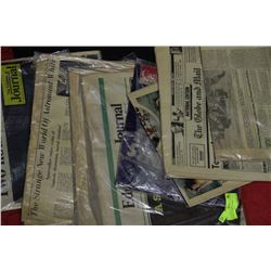 COLLECTION OF VINTAGE NEWSPAPERS