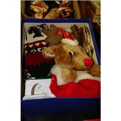 BOX OF ASSORTED CHRISTMAS SUPPLIES