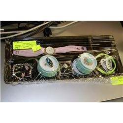 TRAY WITH ASSORTED COSTUME JEWELLERY