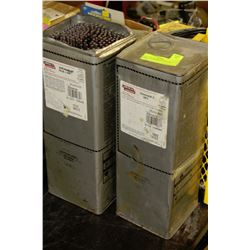 TWO CONTAINERS OF WELDING RODS