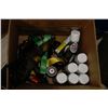 Image 1 : BOX WITH 9 NEW BOTTLES OF TREE PAINT, HARNESS &