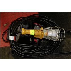 HEAVY DUTY EXTENSION CORD WITH TREBLE & WORK LIGHT