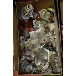 BOX W/ 2 SETS OF 6 BEER GLASSES AND