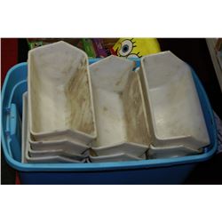 BIN W/ 19 WALL MOUNT ORGANIZER BINS