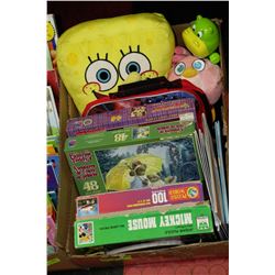 BOX W/ CHILDREN'S WALT DISNEY BOOKS,