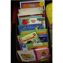 LARGE BOX W/ OVER 30 CHILDREN'S BOOKS