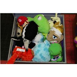 GREY FILE BOX FULL OF STUFFED TOYS INC. WALT