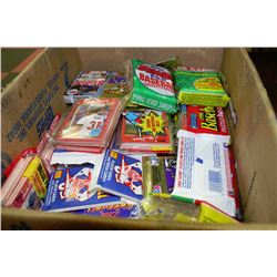 BOX OF BASEBALL CARD PACKS