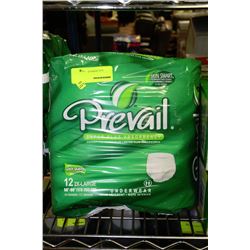 PK OF 12 SIZE 2 XL PREVAIL DISPOSABLE UNDERWEAR