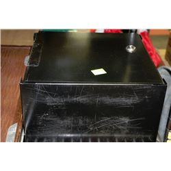BLACK METAL LOCKING BOX