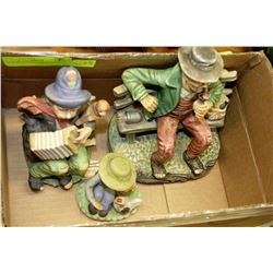 BOX OF 3 COLLECTIBLE FIGURINES