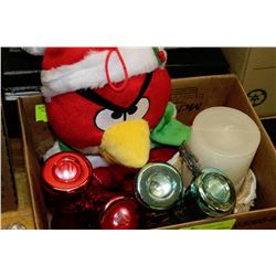 BOX OF NEW ANGRY BIRDS CHRISTMAS STOCKING AND