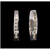 Image 1 : 0.70ctw Diamond Earrings - 14KT White Gold