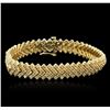 Image 1 : 14KT Yellow Gold 3.73ctw Diamond Bracelet