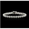 Image 1 : 18KT White Gold 9.66ctw Diamond Tennis Bracelet