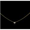 Image 2 : 0.15ct Diamond Necklace - 14KT Yellow Gold