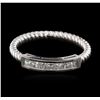 Image 1 : 14KT White Gold 0.14ctw Diamond Ring