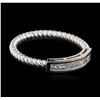 Image 2 : 14KT White Gold 0.14ctw Diamond Ring