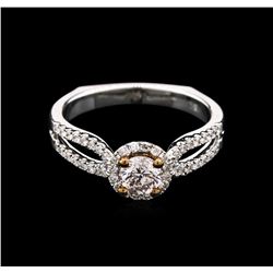 0.83ctw Diamond Ring - 18KT White Gold