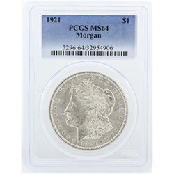 1921 PCGS MS64 Morgan Silver Dollar