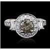 Image 1 : 10KT White Gold 2.81ctw Diamond Ring