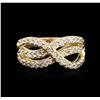 Image 1 : 14KT Yellow Gold 0.49ctw Diamond Ring