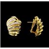 Image 2 : 9.00ctw Diamond Earrings - 18KT Yellow Gold