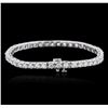 Image 2 : 14KT White Gold 4.75ctw Diamond Tennis Bracelet