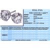Image 4 : 14KT White Gold 4.37ctw Diamond Stud Earrings