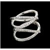 Image 2 : 0.95ctw Diamond Ring - 14KT White Gold