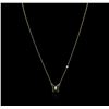 Image 1 : 14KT Yellow Gold 0.03ct Diamond Butterfly Necklace