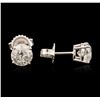 Image 2 : 14KT White Gold 2.03ctw Diamond Stud Earrings
