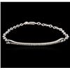 Image 1 : 14KT White Gold 0.26ctw Diamond Bracelet