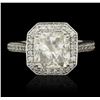 Image 2 : 14KT White Gold 3.62ct I-1/M Diamond Ring