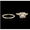 Image 1 : 14KT Yellow Gold 0.91ct Diamond Wedding Set