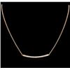 Image 1 : 0.84ctw Diamond Necklace - 14KT Rose Gold