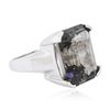 Image 1 : 14KT White Gold 25.26ct Tourmaline Ring