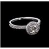 Image 1 : 0.80ctw Diamond Ring - 14KT White Gold
