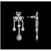 Image 2 : 2.75ctw Diamond Earrings - 18KT White Gold