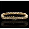 Image 2 : 14KT Yellow Gold 6.90ctw Diamond Bracelet