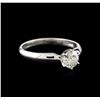 Image 2 : 14KT White Gold 0.75ct Round Cut Diamond Solitaire Ring