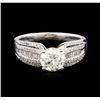 Image 2 : 14KT White Gold 1.70ctw Diamond Ring