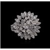 Image 1 : 3.02ctw Diamond Ring - 18KT White Gold