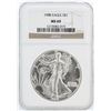 Image 1 : 1988 NGC MS69 American Silver Eagle Dollar