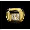 Image 2 : 0.28ctw Diamond Ring - 18KT Yellow Gold
