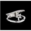 Image 1 : 0.15ctw Diamond Ring - 14KT White Gold