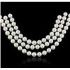 Image 1 : 14KT White Gold Pearl and Diamond Necklace