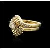 Image 1 : 14KT Yellow Gold 0.70ctw Diamond Wedding Ring Set