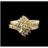 Image 2 : 14KT Yellow Gold 0.70ctw Diamond Wedding Ring Set