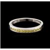 Image 1 : 14KT White Gold 0.22ctw Fancy Yellow Diamond Ring